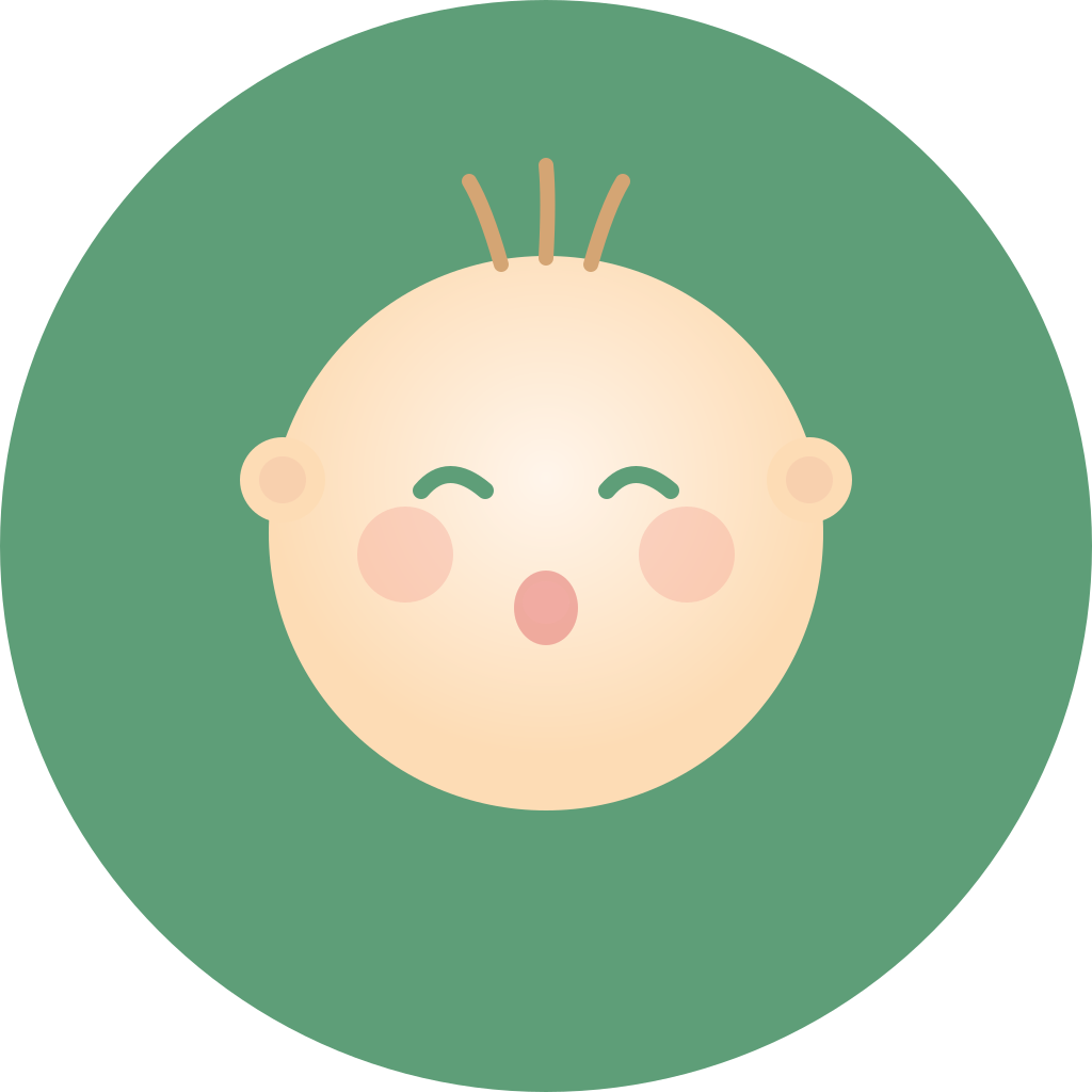 The LittleCoo logo — a baby mid-coo, eyes closed, mouth a small round o